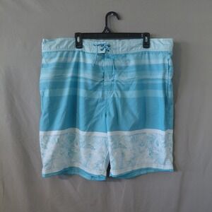 Bass Pro Shop Men Mesh Lined Blue Swim Trunks Shorts XL Swimsuit